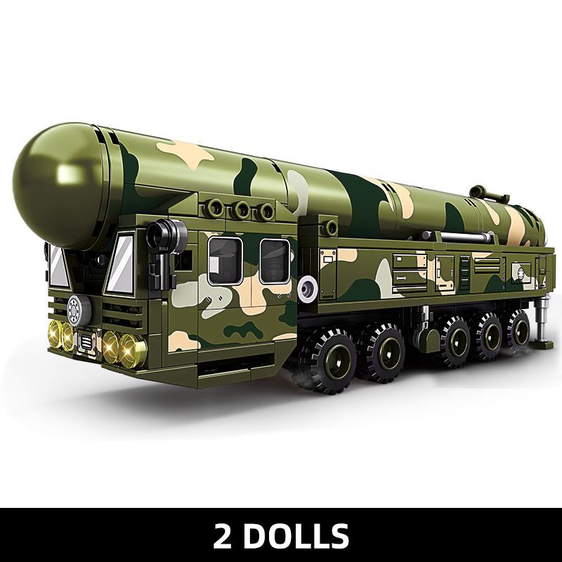 Linyi toy Raketentransportfahrzeug Bausteinset Militär - Bild 4