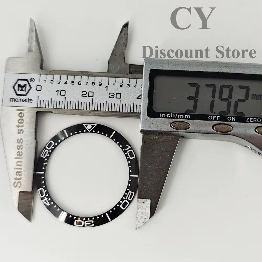 RICHUS Uhrenlünette Keramik, Schwarz, 38 mm, Unisex - Bild 2