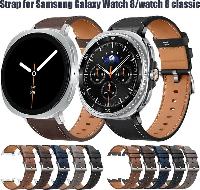 No Gaps Uhrenarmband Leder, Vintage, für Samsung Galaxy Watch - Bild 1