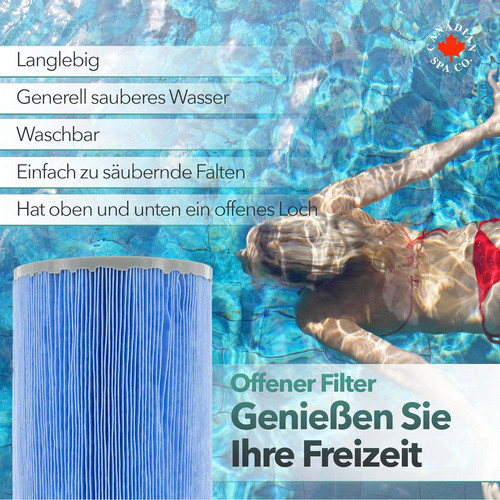 Canadian Spa Whirlpool Filter Microban für Senkfilteranlage im Yukon, Blau, H x B x T: 55 x 230 x 125 mm - Bild 3