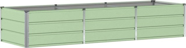 vidaXL Pflanzkübel aus Stahl in Grün, B/T/H: 240 x 80 x 45 cm - Bild 1