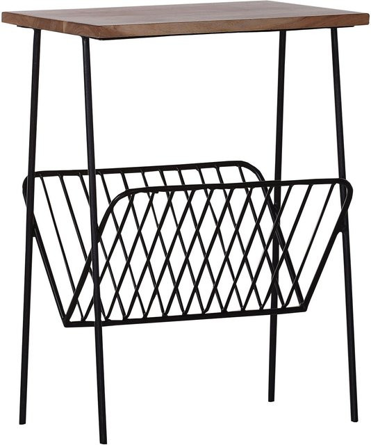 Beistelltisch CHUCK aus Mango-Holz und Metall in Schwarz, B/T/H: 28 x 57 x 42 cm - Bild 1