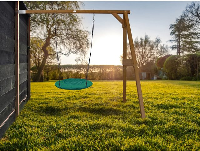 AXI Nest Anbauschaukel Summer aus Hemlock-Holz in Braun, B/T/H: 160 x 244 x 207 cm - Bild 1