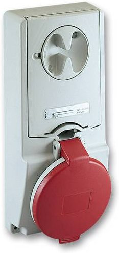 Schneider Electric CEE Anbaudose 16A 415V IP44 grau - Bild 1