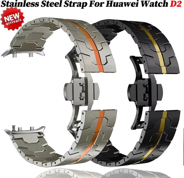 CHIICSMART Uhrenarmband Edelstahl, Silber, für Huawei Watch D2 - Bild 1