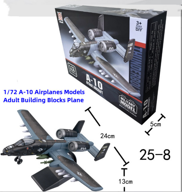 ZOCO A-10 Thunderbolt II Warthog, Modellflugzeug, 1:72, Kunststoff, ab 3 Jahre - Bild 1