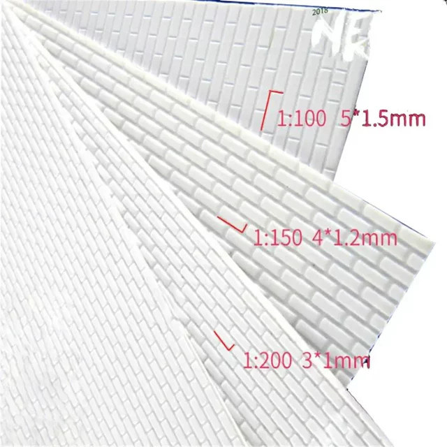 MDWD Abs-Blatt, Maßstab 1:100, 1:150, 1:200, für architektonisches Gebäudemodell, Landschaftslayout - Bild 1