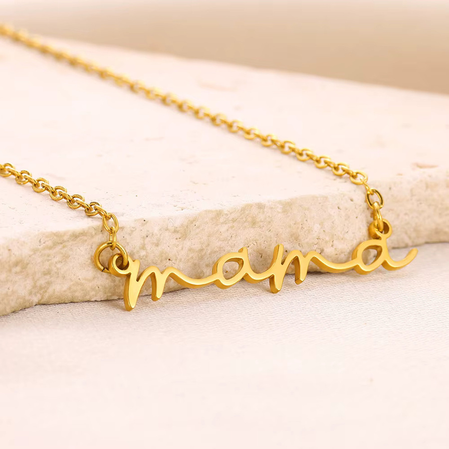 BAUTOBVC Halskette Edelstahl, Gold, Damen, Minimalistisch - Bild 2