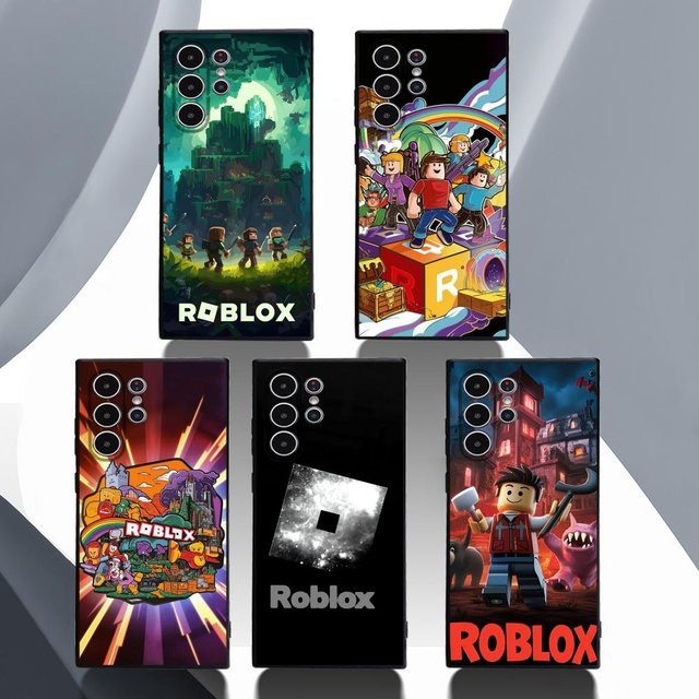 Game R-Roblox Handyhülle für Samsung Galaxy S20 S21 S22 S23 S24 FE Plus Ultra in Schwarz und Multicolour aus weichem TPU - Bild 1