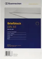 Soennecken Briefblock DIN A5 blank in Weiß und Blau - Bild 1