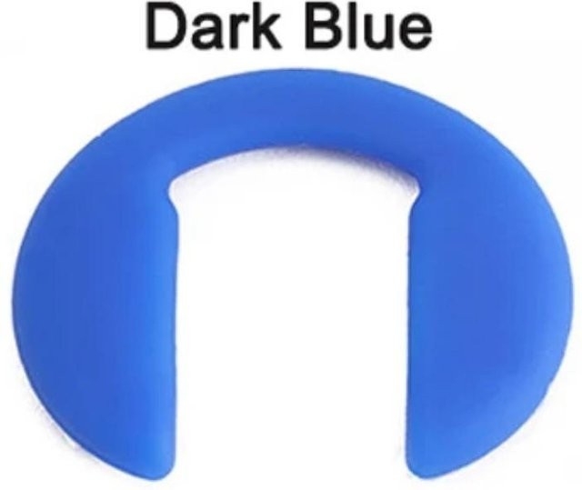 Nasenpads U-Form Silikon, dunkelblau, 10 Stück - Bild 1