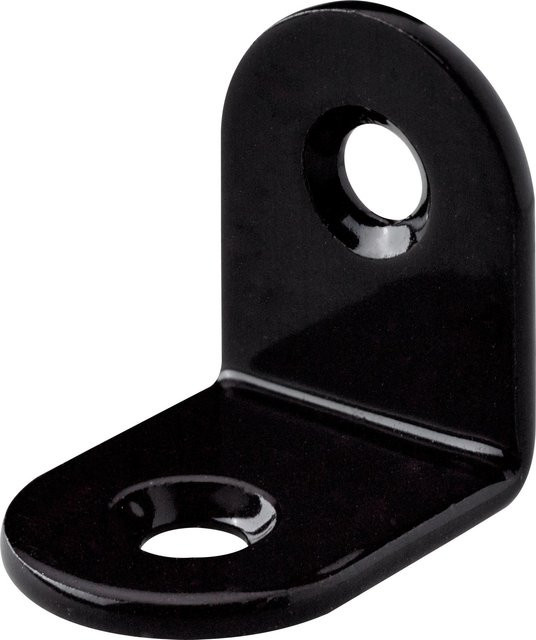 Hettich Stuhlwinkel aus Stahl in Schwarz matt, 10 Stück, B/H/T: 20 x 20 x 15 mm - Bild 1