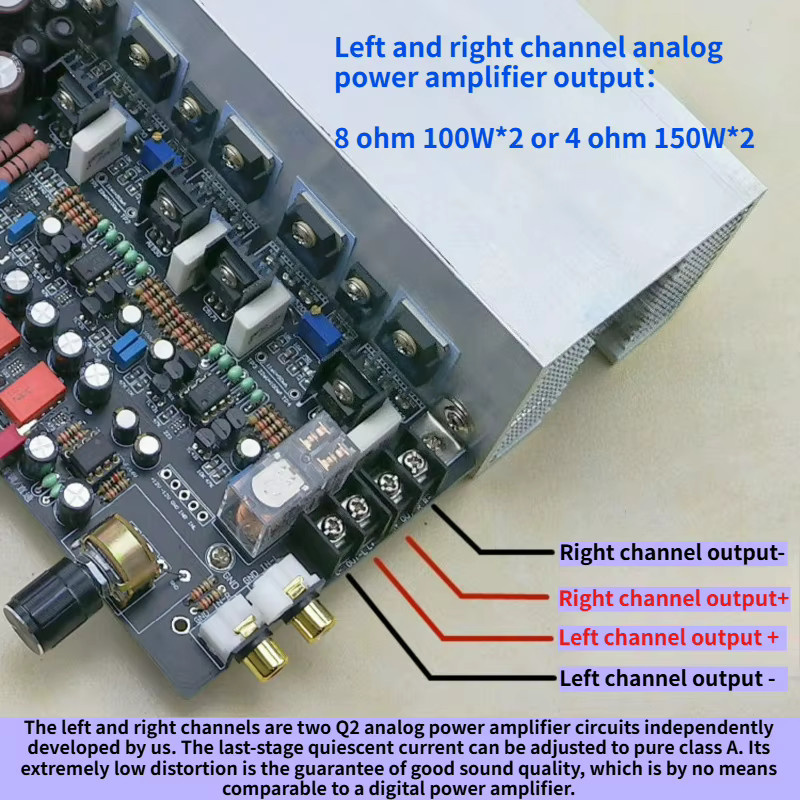 SOTAMIA LM3886 2.1-Kanal Leistungsverstärker als fertige Platine, Klasse A digitaler Audioverstärker mit 150 W x 2 + 300 W - Bild 5