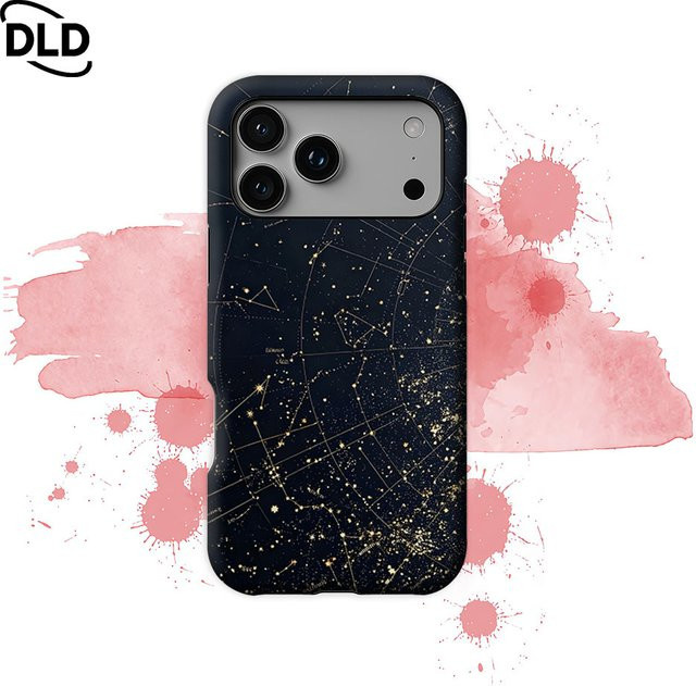 Potdemiel Vintage Sternenkarte Handyhülle für iPhone 17 16 15 14 13 Pro Max Plus mit Magnetfunktion und robustem Doppelschicht-Schutz - Bild 1