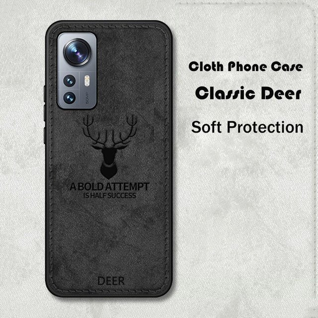 Xiaomi Handyhülle mit Deer-Muster in Schwarz für Mi 14 13 12 11 10 Pro und Lite Modelle - Bild 1