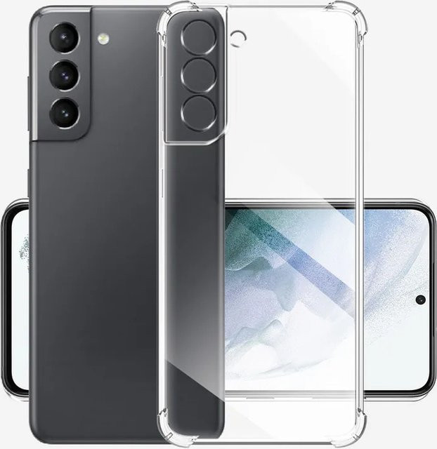 Stoßfeste Silikon Schutzhülle für Samsung Galaxy S25, S25 Plus, S25 FE und S25 Ultra in Transparent - Bild 1