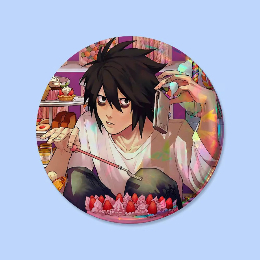 Brosche H-Death Note, Runde Cosplay-Pins, Unisex - Bild 4