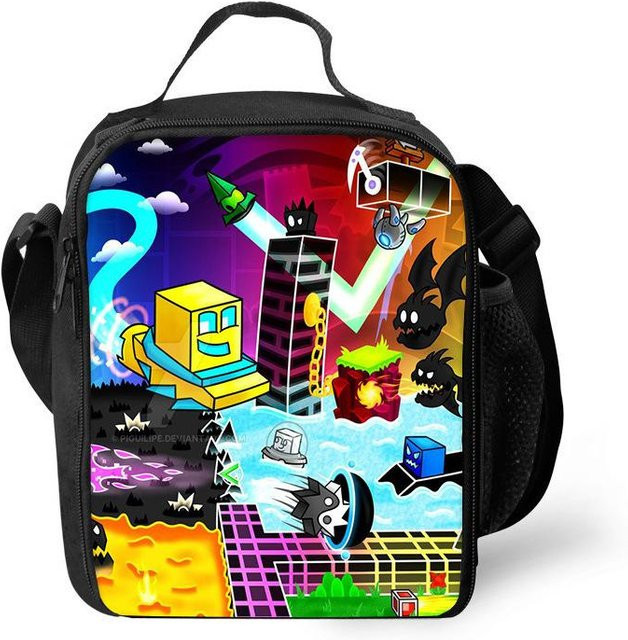 Geometry Dash Isolierte Brotdose und Kühltasche von Fancy Style Studio in Multicolour - Bild 1