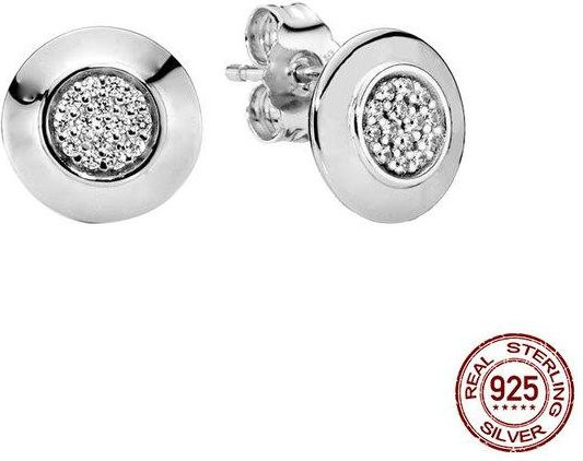 Allbestart Ohrstecker 925 Silber, Zirkonia, Weiß, Damen - Bild 1