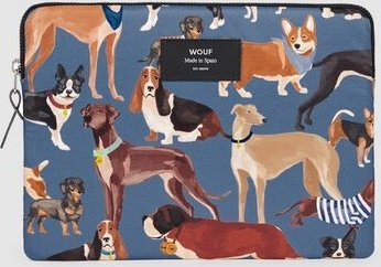 Wouf Recycled Collection Laptop Tasche für 15 Zoll in Blau und Multicolour - Bild 1