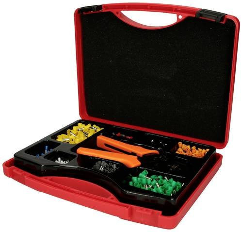 KS Tools Crimpzangen-Set mit Drahtendhülsen Sortiment in Rot, 1001-teilig, 0,25 mm² - 6,0 mm² - Bild 1