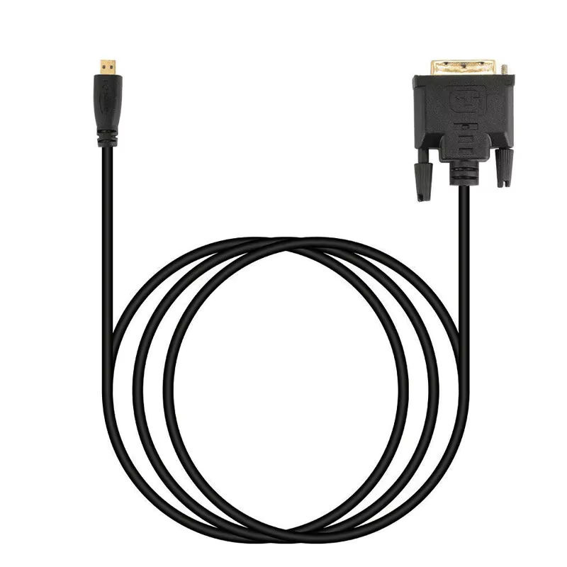 BSN Micro HDMI auf DVI-D Adapterkabel in Schwarz für 1080p Full HD und 3D, Länge: 1 m oder 1,8 m - Bild 4