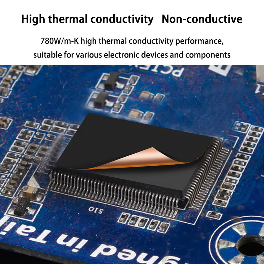 icepc Kupferfolie Graphen-Nanokarbon Doppelschicht-Kühlkörper zur hocheffizienten Wärmeableitung für DIY-Computer und industrielle Geräte - Bild 3
