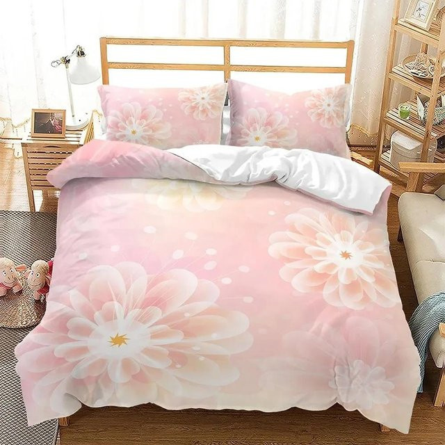Lodestar Bettwäsche Set Sakura Kirschblüten Rosa, 2-teilig aus Polyester mit floralem Design, Breite: 70 cm, Länge: 133 cm - Bild 1
