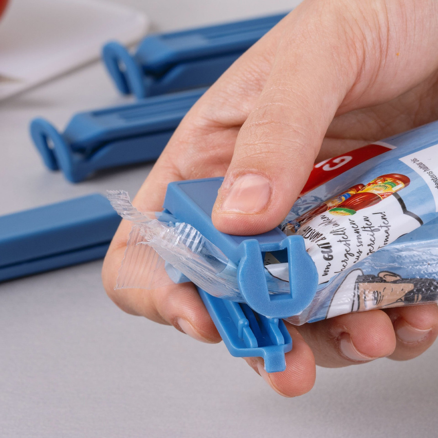 Fackelmann Verschlussclips Essential, blau, 4 Stück - Bild 2
