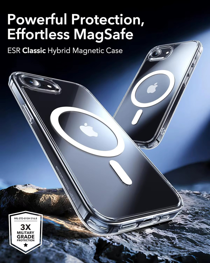 Magnetische transparente Handyhülle für Apple iPhone 17e und iPhone 16e mit Anti-Vergilbungs- und Stoßschutz - Bild 3