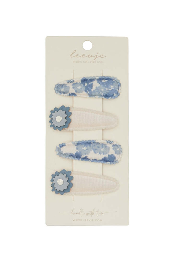 Leevje Haarspangen Blue Flower Clips, Kinder - Bild 1