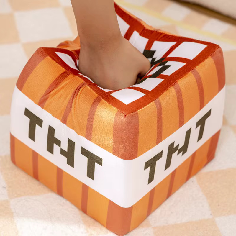 YUZHINUO Minecraft TNT Plüschkissen-Würfel-Bomben-Spielzeug, Schlüsselanhänger, Plüsch / Textil - Bild 5