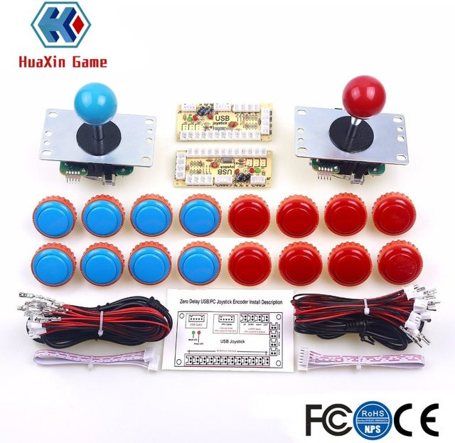 Sanwa Arcade-Joystick JLF TP 8YT mit USB Zero Delay Encoder für PC und Kampfspiele, Multicolour - Bild 1