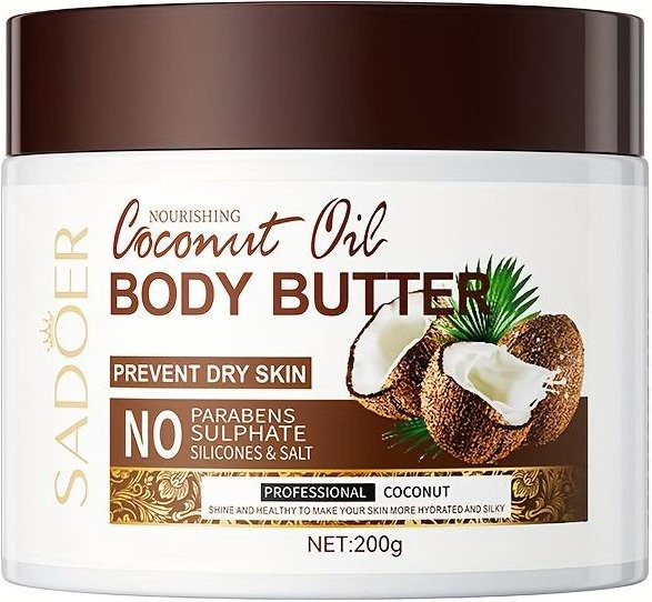 Sadoer Körperlotion mit Kokosbutter und Niacinamid, 200g, Unisex - Bild 1