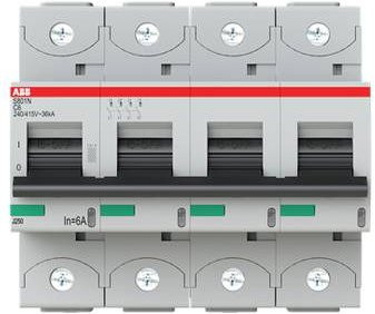 ABB S804N-C6 Leitungsschutzschalter 6A 400V Grau - Bild 1