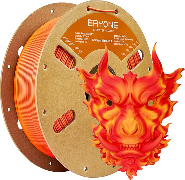 ERYONE PLA Matt-Gradient Filament Mehrfarbig 1,75mm 1kg - Bild 1