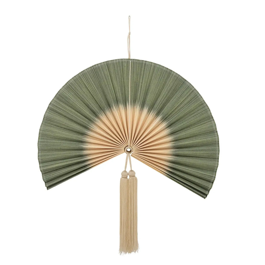 Bloomingville Wanddekoration Jaime aus Bambus in Grün und Beige, Höhe: 70 cm - Bild 1