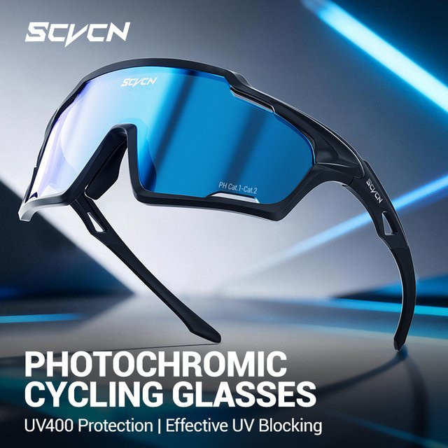 SCVCN Sportsonnenbrille, Vollrand, Kunststoff, Unisex - Bild 1