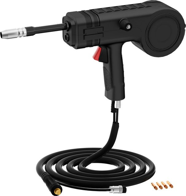 HITBOX Spulenpistole für HIM200 Schweißgerät, Schwarz, 3 Meter Länge, 4-poliger europäischer Stecker, MIG-Handschweißpistolen-Zubehör - Bild 1