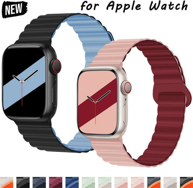 OAKCHARM Uhrenarmband Silikon, Magnetband, Unisex - Bild 1