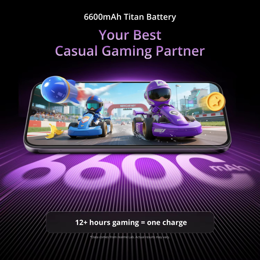 realme P4 lite Smartphone EU-Version in Purple mit 6,8 Zoll 120Hz LCD-Display, 6600mAh Akku, NFC und 8MP Kamera - Bild 3