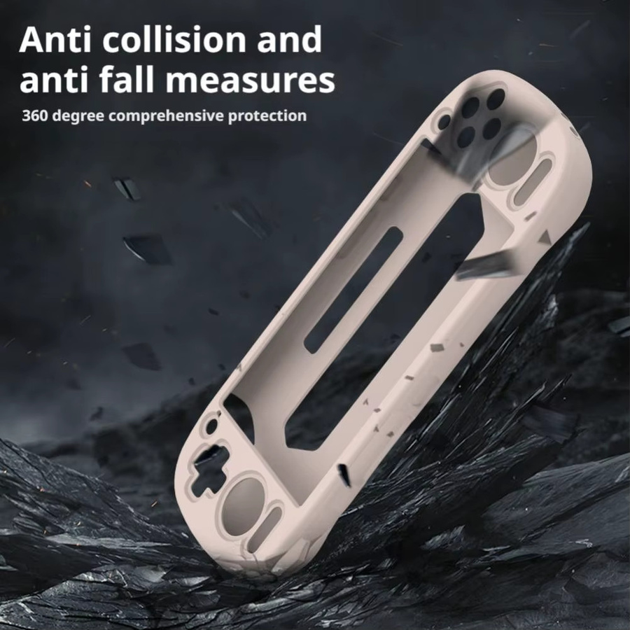Retroid Pocket G2 Silikon-Schutzhülle in Grau mit Anti-Drop-Motiv und Anti-Rutsch-Griff - Bild 4