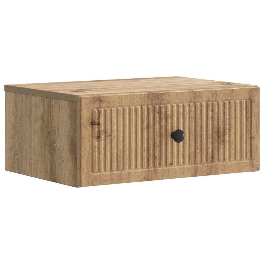 vidaXL Nachttisch Artisan-Eiche in Braun aus Holzwerkstoff, B/T/H: 49 x 34,5 x 20 cm - Bild 2