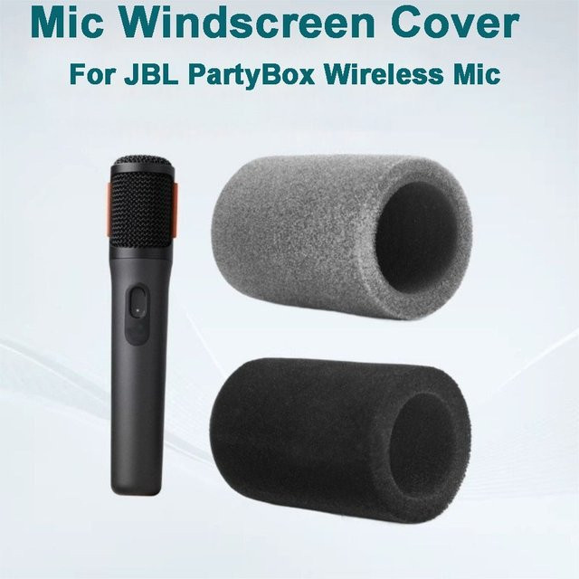 JBL Ersatz-Mikrofon-Windschutz aus beflocktem Schaumstoff als winddichte Mikrofon-Abdeckung und Pop-Filter für die PartyBox Wireless in Schwarz oder Grau - Bild 1