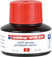 edding Nachfülltinte für Marker MTK25 in Rot, 25 ml - Bild 1