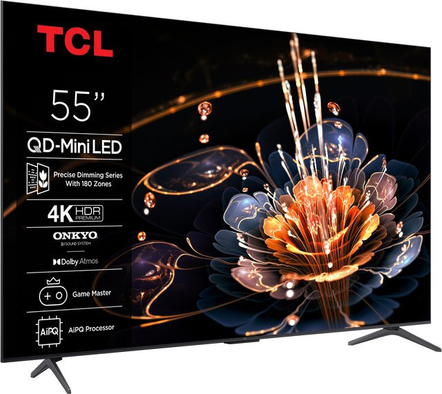 TCL Mini LED Smart TV 55C61KS 4K UHD in Schwarz, 55 Zoll (139 cm) - Bild 1