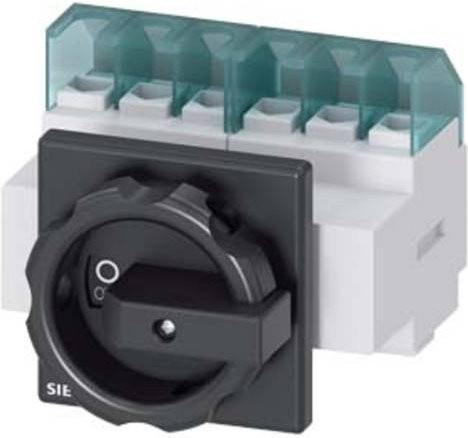 Siemens Lasttrennschalter Schwarz 6polig 25A 16mm² 690 V/AC 3LD21033VK51 - Bild 1