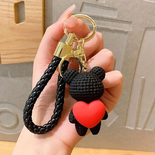 Linyi toy Schlüsselanhänger Bär, black, Damen - Bild 1