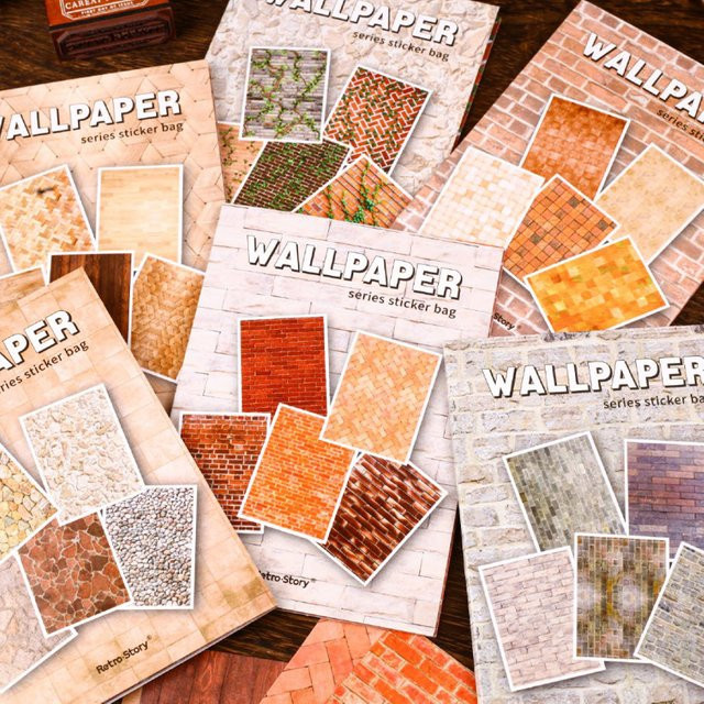 Mr. Paper Ripple Wall Series Landschaftsbau Aufkleber, 30 Stück, Mehrfarbig, DIY Material für Tagebuch und Notebook - Bild 1
