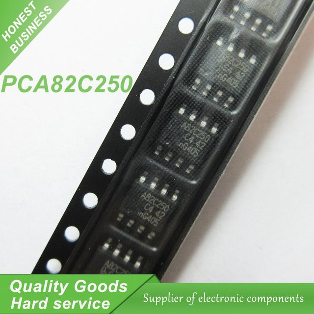 20 Stück PCA82C250 I2C-Bus-Controller IC in SOP-8 Bauform, Schwarz, 5V, 170uA - Bild 1